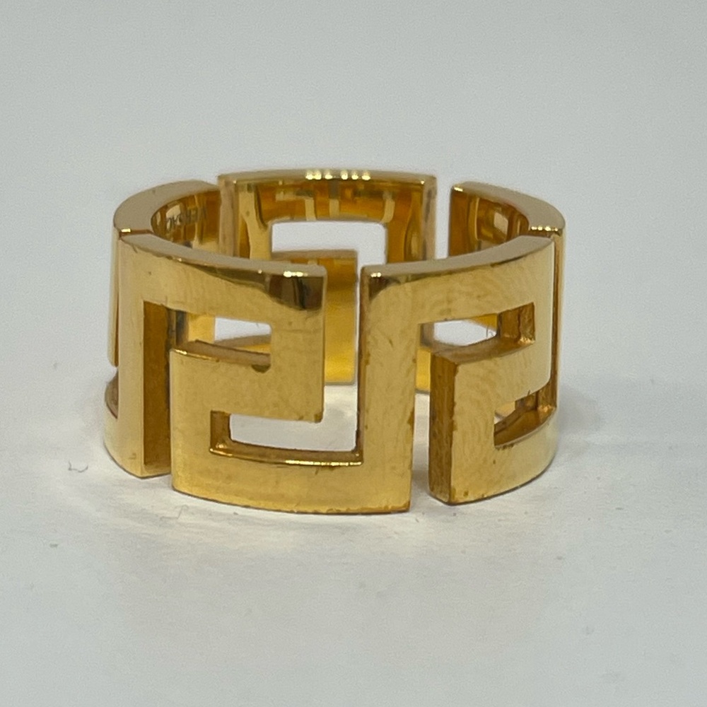 Versace Greek Key Design Ring - Picture 3 of 6